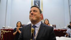 Valent�n Gonz�lez Formoso, tras ser proclamado presidente de la Diputaci�n de A Coru�a