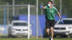 Ziganda, durante un entrenamiento en El Requex�n