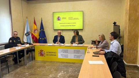 El subdelegado del Gobierno en Ourense, Eladio Santos, este jueves en la comisi�n provincial del Plan Director.