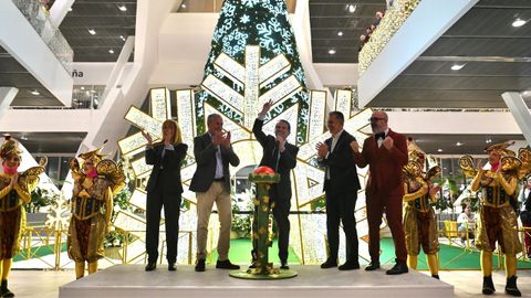 Acto de encendido de las luces de Navidad de Vigo esta semana