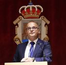 Baltar, durante su discurso de investidura de ayer. 