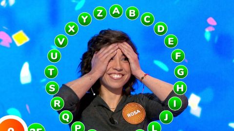 Rosa Rodr�guez tras completar el rosco en una imagen de archivo.