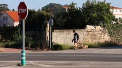 Lugar donde se produjo el atropello mortal en Cambados