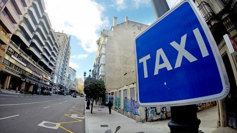 Parada vac�a en Garc�a Barb�n, en Vigo