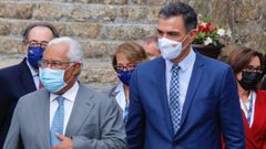 Ant�nio Costa y Pedro S�nchez, en el Foro La Toja 2021