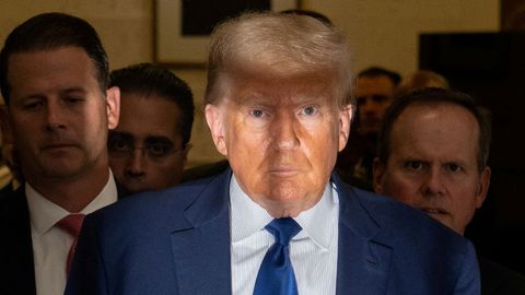 Trump, en la Corte Suprema de Nueva York, en Manhattan