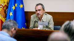 El consejero de Ordenaci�n del Territorio, Urbanismo, Vivienda y Derechos Ciudadanos, Ovidio Zapico, comparece este martesante la comisi�n del ramo del parlamento asturiano