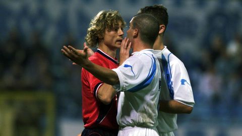 Karpin, en el partido de vuelta del Celta frente al Rijeka.