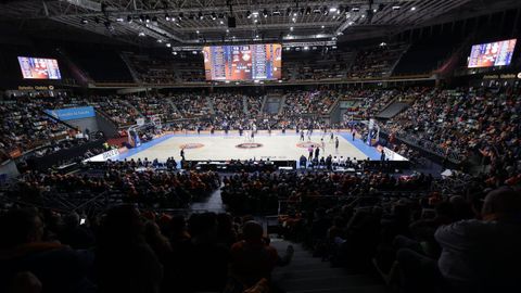 Panor�mica del Coliseum en el duelo entre el Leyma Coru�a y el COB.