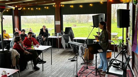 Micro abierto de poes�a de Cedeira, en O Chiringo, en su pasada edici�n.