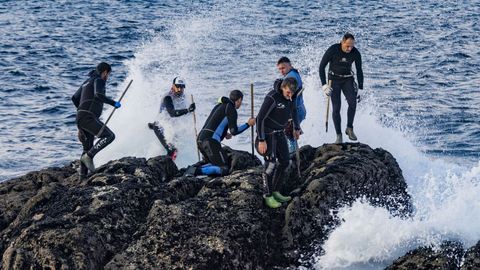 Percebeiros de O Roncudo.