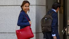 Pardo de Vera, a su llegada a la Audiencia Nacional.

