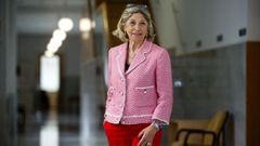 Concepci�n Otero, este jueves en la sede del Tribunal Superior de Xustiza, en A Coru�a. 