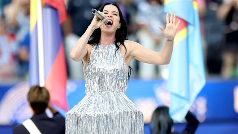 Katy Perry, una de las estrellas de esta edici&oacute;n, actuando en la inauguraci&oacute;n del Mundial de F&uacute;tbol.