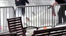 Muere un hombre que se quem� a lo bonzo junto al tribunal donde se juzga a Trump