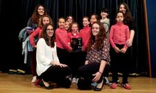 Las gimnastas del Club Quicela recibieron un reconocimiento en la gala del deporte monfortino