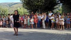 Cerca de 50 ni�os participaron en las pruebas para desfilar para el CCA de O Barco