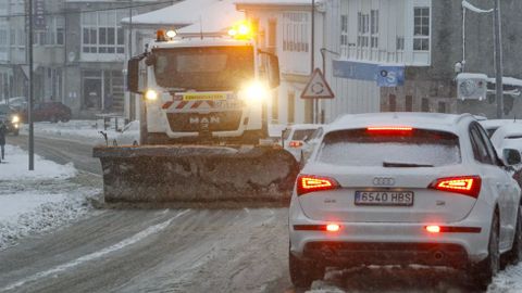 Trabajos de limpieza en Triacastela.