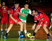 Un t�cnico de Gas Natural reparando la l�nea de alta tensi�n.