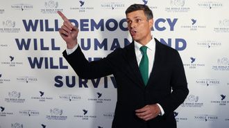 Leopoldo L�pez, el pasado mes de febrero en Berl�n