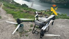 Dron intervido pola Garda Civil na Ribeira Sacra.