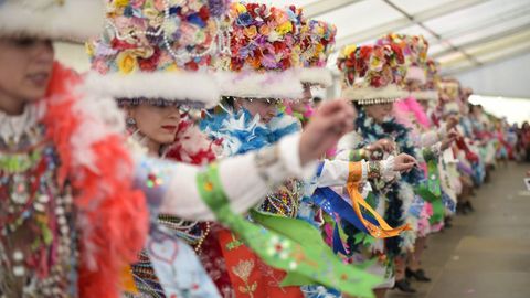 Entroido tradicional en Cobres, en Vilaboa