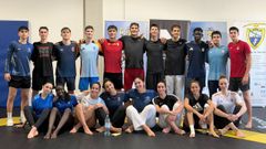 Deportistas de clubs gallegos participaron en la sesi�n.