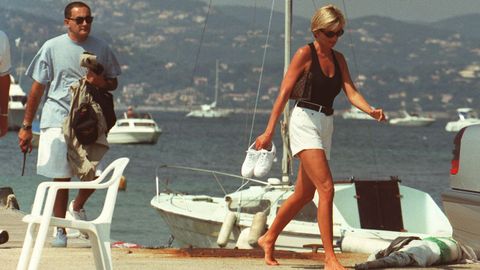 Lady Di y Dodi Al-Fayed disfrutaron de unos das navegando en Saint Tropez.