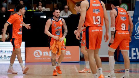 Lance de un partido del Leyma B�squet Coru�a en el Coliseum.