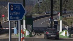 Un peaje de la A-53 a su paso por Vedra