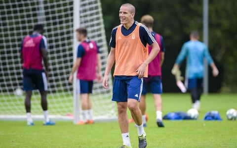 Lolo Gonzlez durante un entrenamiento en El Requexn