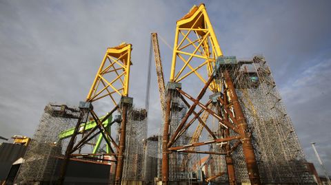 Fabricación de «jackets» para Iberdrola en Navantia Fene
