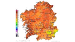 Temperaturas a las 17.30 horas