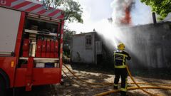 Incendio en un pazo en Cospeito