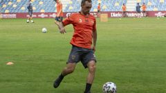 Eneko Zabaleta, en su anterior etapa en Pontevedra CF