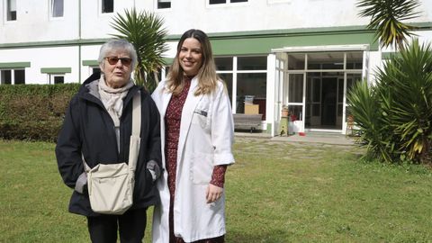 Clara Alberto Ucha y Sabela Míguez, en una foto tomada este jueves en O Confurco