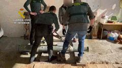 La Guardia Civil recupera el ca��n expoliado en Corrubedo
