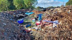 Residuos acumulados en el vertedero de la finca municipal