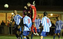 Mart�n abri� la victoria con su gol de cabeza ante el Castrelo. 