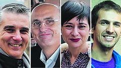 De izquierda a derecha: Miguel �ngel Viso Di�guez, del PP; Celso Delgado Arce, del PP, Roc�o Frutos Madrazo, del PSOE y David Bruzos, de En Marea (Ourense en com�n). Tan solo repetir�a Delgado Arce. 