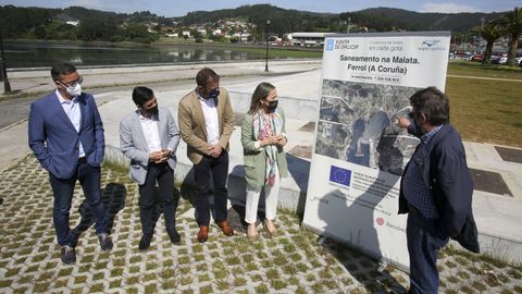 La conselleira visit la zona donde se construy el tanque