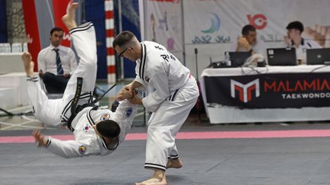Campeonato gallego de hapkido en el Pabell�n de Barra�a