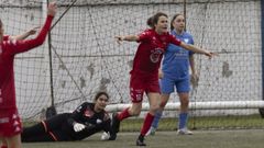 Barca Toba celebra su gol frente al Corme.