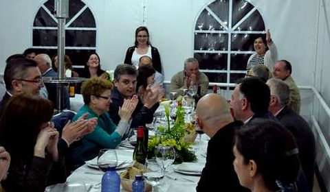 Cena de presentacin de la nueva directiva, con la presidenta Mara Gmez.