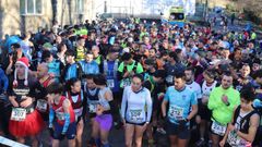 M�s de 800 atletas tomaron la salida en las dos distancias del Trail de Lousame.