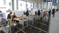 Prueba piloto para la vacunaci�n masiva en la Cidade da Cultura de Santiago