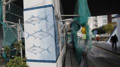 La parte del mural que ha originado las cr�ticas vecinales que se comparten en la calle