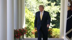 El presidente estadounidense, ayer en un evento para peque�as empresas en la Casa Blanca