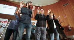 Xavier Vence, portavoz nacional del BNG, arrop� la candidatura de Iv�n Rivas. 