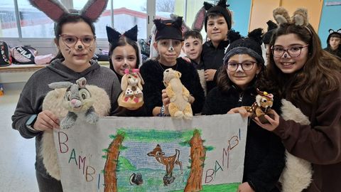 Os alumnos do terceiro ciclo de ESO inspir�ronse no mundo da pel�cula �Bambi�